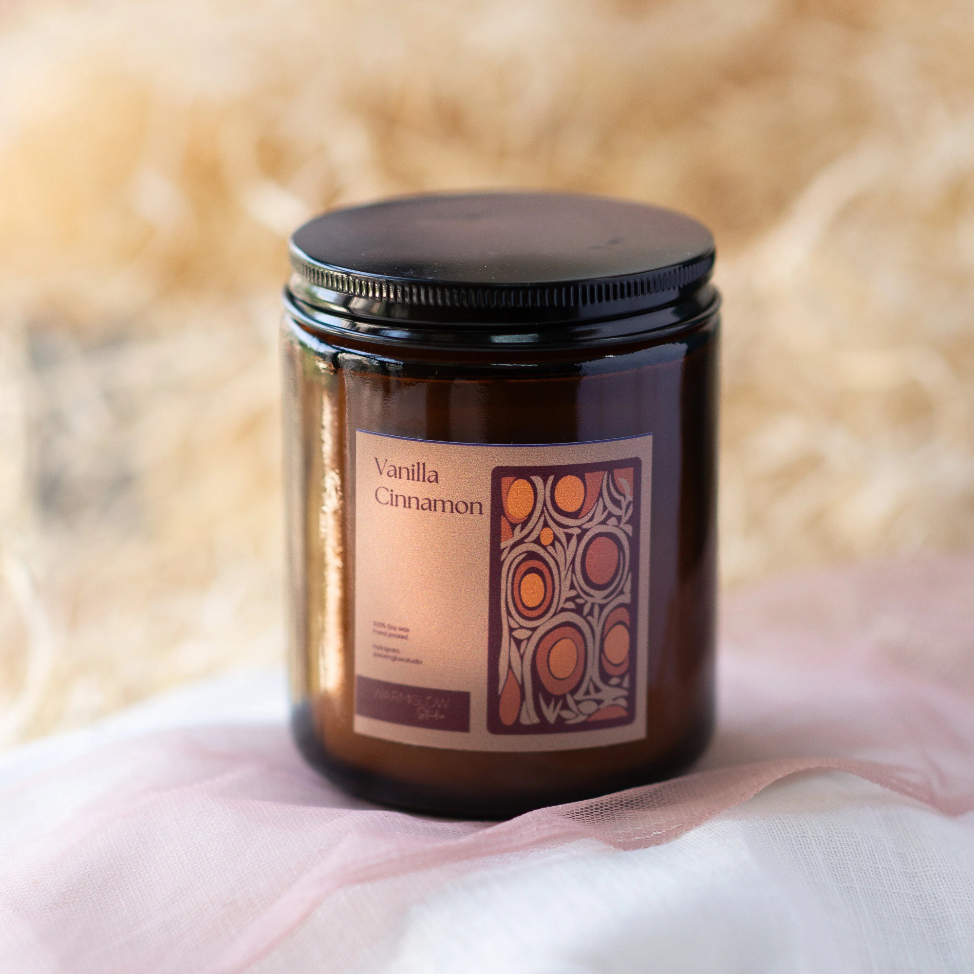 Vanilla Cinnamon  Signature Amber jar